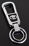 TSD Car Key chain Zinc alloy Handmade Leather Double Ring Keychain For Toyota