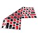 HDE Ultra Thin Silicone Rubber Keyboard Skin Cover for Macbook Pro Non Retina 13/15/17 (Red and Black Checkered)