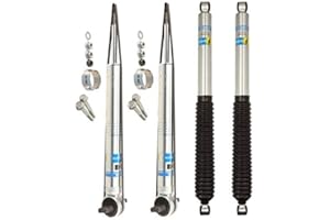 NEWPARTS Bilstein B8 5100 Front Rear Shock Absorbers Kit For Ford F-150 XL XLT 4WD 15-20 Front Lifted Height: 0-2"; Rear Lifted Height: 0-1"