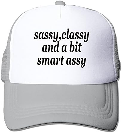 ELIUMS Sassy Classy Smart Assy Mesh Trucker Baseball Cap Hat Ash