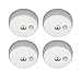 Mr. Beams MB984 Wireless Battery Operated Indoor/Outdoor Motion Sensing LED Ceiling Light, White, 4-Pack