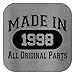 21st Birthday Gift For Boys Made In 2002 All Original Parts Unisex T-Shirt Large Sport Grey