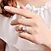 Bella Lotus 4.5ct Radiant Cut CZ 18k Gold and White Gold Plated Vintage Engagement Rings