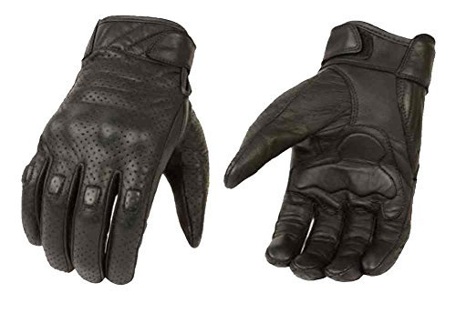 Milwaukee Leather Men's Premium Leather Perforated Cruiser Gloves MG7500 (M)