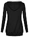Miusey Women's Cowl Neck Casual Long Sleeve Hoodie Pullover Sweatshirt with Kangaroo Pocket