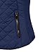 NE PEOPLE Women’s Quilted Vest – Reversible Lightweight Sleeveless Full Zip Up Faux Fur Lining Gilet Jacket with Pockets NEWV44 Navy M