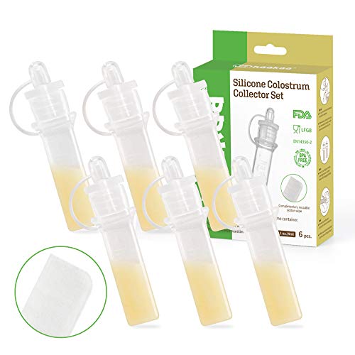 haakaa Silicone Colostrum Collectors Kit 6pcs Squeezable Colostrum