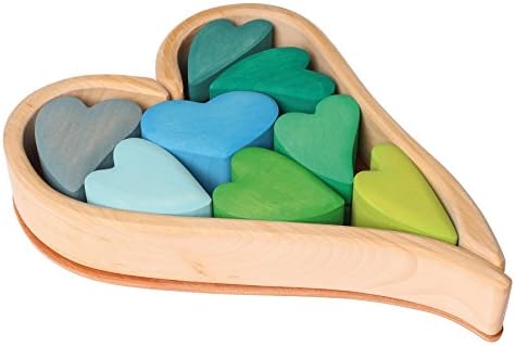Grimm'S Wooden Heart Blocks Building 