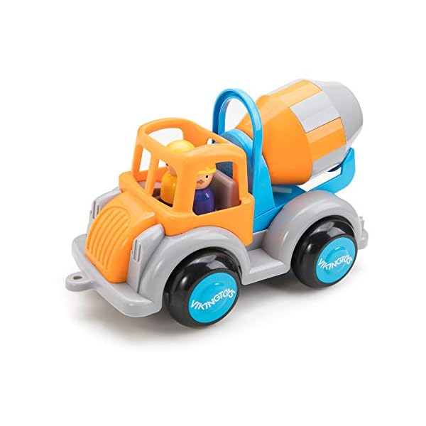 Viking Toys Silent Safe Plastic Jumbo Cement Truck Indoor and Outdoor Play