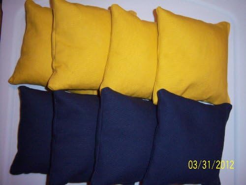 Cornhole Bags ACA Regulation 4 Yellow &amp; 4 Blue