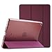 ProCase Smart Case for iPad 9.7 Inch iPad 6th/5th Generation 2018 2017(Model: A1893 A1954 A1822 A1823), Ultra Slim Lightweight Stand Cover with Translucent Frosted Back -Wine