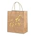 Ling's moment Wedding Party Gift Bags Set of 12 Gold Foil I Do Crew Bags for Bridesmaid Gift Bags