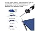 Adjustable Tarp Poles Set of 2, Tent Poles Canopy Poles Telescoping Aluminum Rods Portable Awning Poles for Camping, Backpacking, Hiking