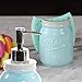 Mason Soap Pump & Sponge Holder Set (Blue)