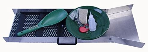Mad Mining Nugget Hunter Flared River Sluice Box Gold Panning Kit44; 30 x 11 in. - 8 Piece