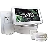 The Easy Outlet Shelf for Show 5 and Brand New Dot With Clock - Installs In Seconds - Hidden Cord Cable Storage Management - Award Winning Design