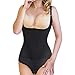 Junlan Waist Trainer Body Shaper Bodysuit Womens Corset Cincher Shapewear Open Bra for Women(XL, Black Shapewear)