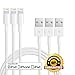 Inovat 3x USB Lightning Cable Data Sync Charger Cord for Apple iPhone 7,SE,6s plus, 6s, 6 plus, 6, 5s, 5c, 5, iPad Air, iPad Mini, iPod Touch (White)