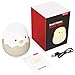 Tecboss Chicken Night Light for Kids, Rechargeable Baby Night Light with Safe ABS+Silicone, Nursery Bedside Lamp,Warm White Color and Adjustable Brightness, Touch Control, 300 hours Runtime