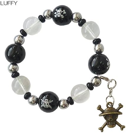 Amazon Co Jp ワンピース 天然石ビーズブレスレット ブロンズプレート付き アニメキャラクターグッズ アクセサリー 通販 ルフィ ホーム キッチン