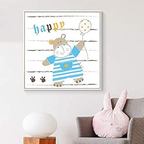 Floating Framed Canvas Wall Art for Living Room, Bedroom Canvas Prints for Home Decoration Ready to Hang - 16x16 inches