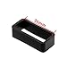 2 Pieces Size 26mm Black Rubber Replacement Keeper Watch Band/Strap Loop for Men Women