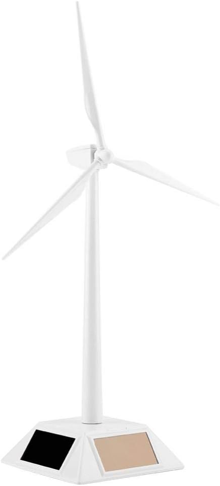 Windmill Solar Model Toy for Children Science Teaching Tool Desktop Decoration, White, 22 cm x 27 cm x 5 cm