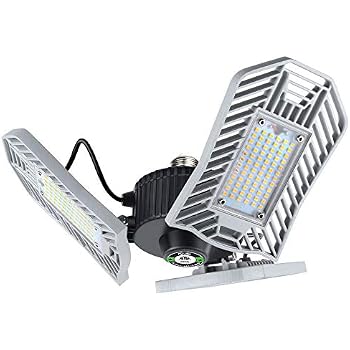 thumbnail image 2 of 2-Pack Ultra Bright LED Garage Lights - 9000 Lumens, 82W Adjustable Shop Lighting For Ceiling Mount 2 of 14