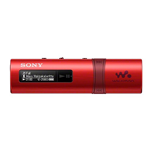 Sony NWZB183FR.CEW Portable Walkman with Built-in USB - Red