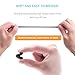L-HYDRONE Glasses Strap Holder 6-Pack Outdoor Sport Anti-Slip Eyewear Retainer Ears Will Not Be Hurt Soft Silicone Glasses (Black)