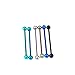 IPINK Lot of 6 Industrial Barbell Spirals Kit 38mm 14 Gauge Cartilage Earring