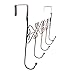 Rbenxia Over The Door 5 Hanger Rack Decorative Metal Hanger Holder for Home Office Use, Brown