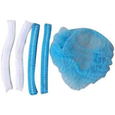 SMI Disposable Bouffant Cap, Hair Cover 21 Inches (Pack of 200) Blue