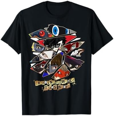 Amazon.com: Persona 5 Royal All Characters ATLUS T-Shirt