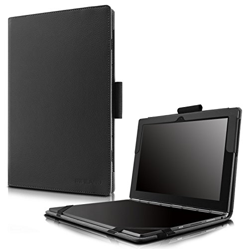 Infiland lenovo yoga book case, folio premium pu leather stand co…