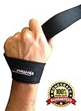 Lifting Straps - (Pair) Black Padded Durable Cotton Straps, Best For Crossfit, Powerlifting, Bodybuilding, Deadlift & Fitness For Men And Women, Satisfaction Guaranteed, Makes A Great Gift