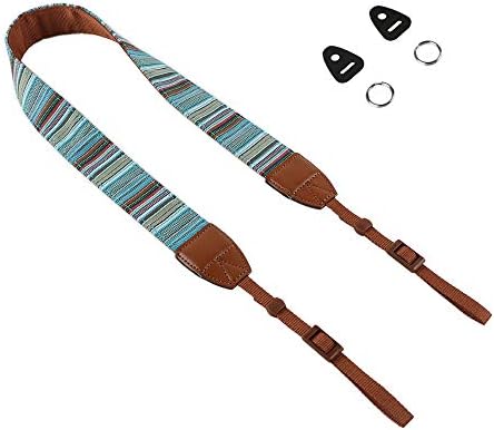 Camera Neck Shoulder Strap Anti-Slip Colorful Camera Strap Belt Compatible for Canon Nikon Sony Fujifilm Olympus Panasonic Pentax Samsung Mirrorless and All DSLR Cameras
