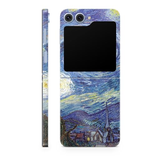 Glossy Glitter Phone Skin Compatible with Samsung Galaxy Z Flip 6 - Starry Nigh…