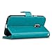 Moto G4 Play Case, J&D [Wallet Stand] [Slim Fit] Heavy Duty Protective Shock Resistant Wallet Case for Moto G4 Play - Aqua