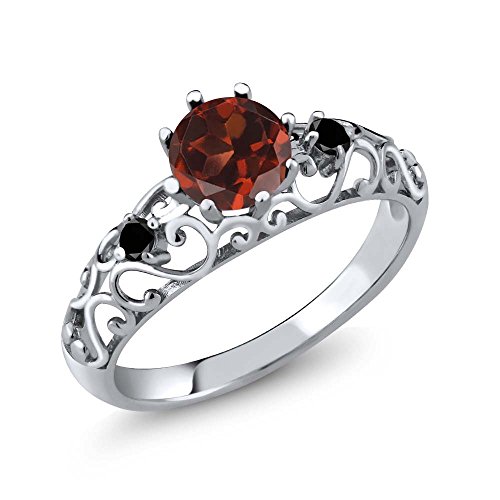 Carbonado ♦♦♦ » Sterling Silver Genuine Red & Black Diamond