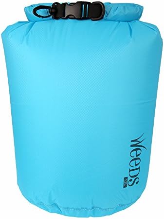 Weeds Waterproof Dry Bag Super Lightweight Dry Sack 3L 6L 12L Roll Top Compression Sack for Swimming Fishing Boating Rafting Canoeing Kayaking Hiking and Camping (blue, 12L)
