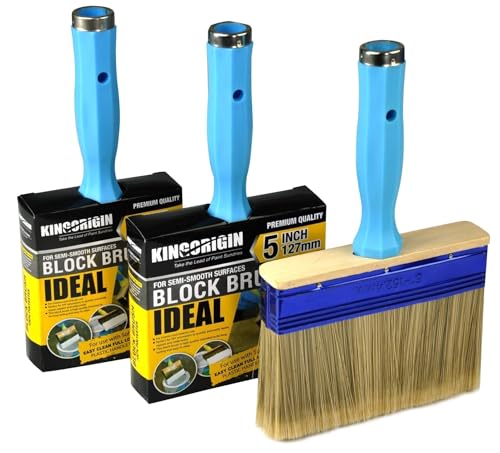 3 Piece (4,5,6inch) Heavy Duty Professional wallpaper brushes Stain Brush wallpaper brushes Emulsion brush, Paint Brush,Paint Brushes, Double Thick 1.2 inch,Fence Brush,Paint Brush for Walls,tools