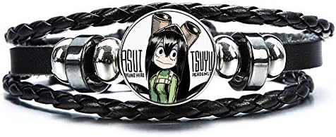 Bowinr My Hero Academia Bracelet, Izuku Midoriya Todoroki Shoto Katsuki Bakugou Wristband for Kids Teens Adults and Anime-Fans(Style 10)
