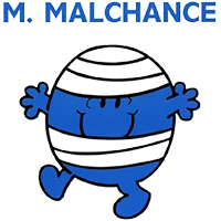 Monsieur Malchance (Collection Monsieur Madame) (French Edition) book cover