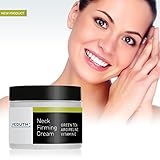 YEOUTH Neck Cream for Firming, Anti Aging Wrinkle Cream Moisturizer, Skin Tightening, Helps Double Chin, Turkey Neck Tightener, Repair Crepe Skin with Green Tea, Argireline, Vitamin C - GUARANTEED