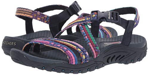 Skechers-Womens-Reggae-Sew-Me-Boho-Woven-Strappy-Slingback-Sandal