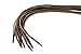 OrthoStep Thin Round Athletic Nylon Brown - Tan Combo 60 inch Shoelaces - Fused Tips - Work Boot Laces 2 Pair Pack