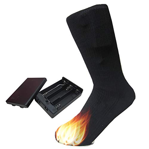 SunshineFace Elektrische verwarmde sokken, oplaadbare winter warme katoenen thermische sokken, uniseks voetwarmer… - Image 5