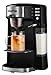 Gourmia GCM6000 6 In 1 Single Serve - One Touch Coffee - Cappuccino, Latte, Coffee, Tea & Chai/Milk Tea - Built-In Milk Frother - K-Cups/Ground Coffee/Loose Leaf Tea - Steams Milk Into Cup - 1080W