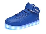 SLEVEL Kid Boy Girl Upgraded USB Charging LED Light Sport Shoes Flashing Sneakers